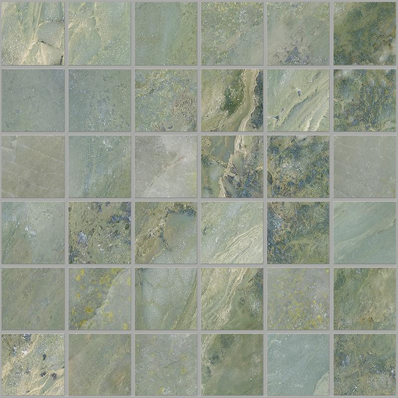 KEOPE 9CENTO Mosaico Raggio Verde  30x30 cm 9 mm Lux 