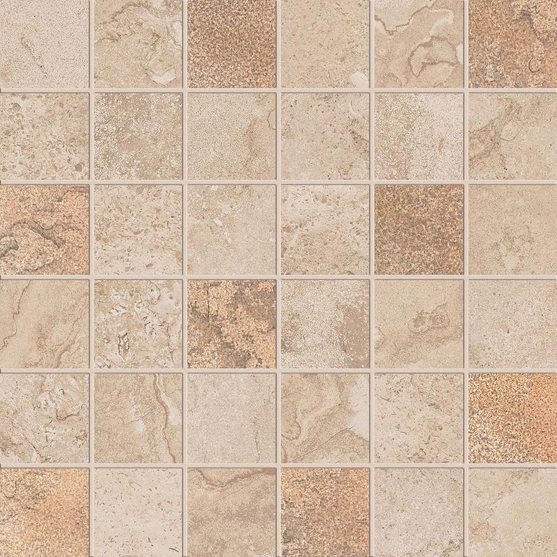 ABK ALPES RAW Mosaico Quadretti Glam Sand  30x30 cm 8.5 mm Mate 