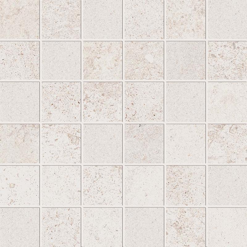 ABK ALPES RAW Mosaico Quadretti Ivory  30x30 cm 8.5 mm Mate 