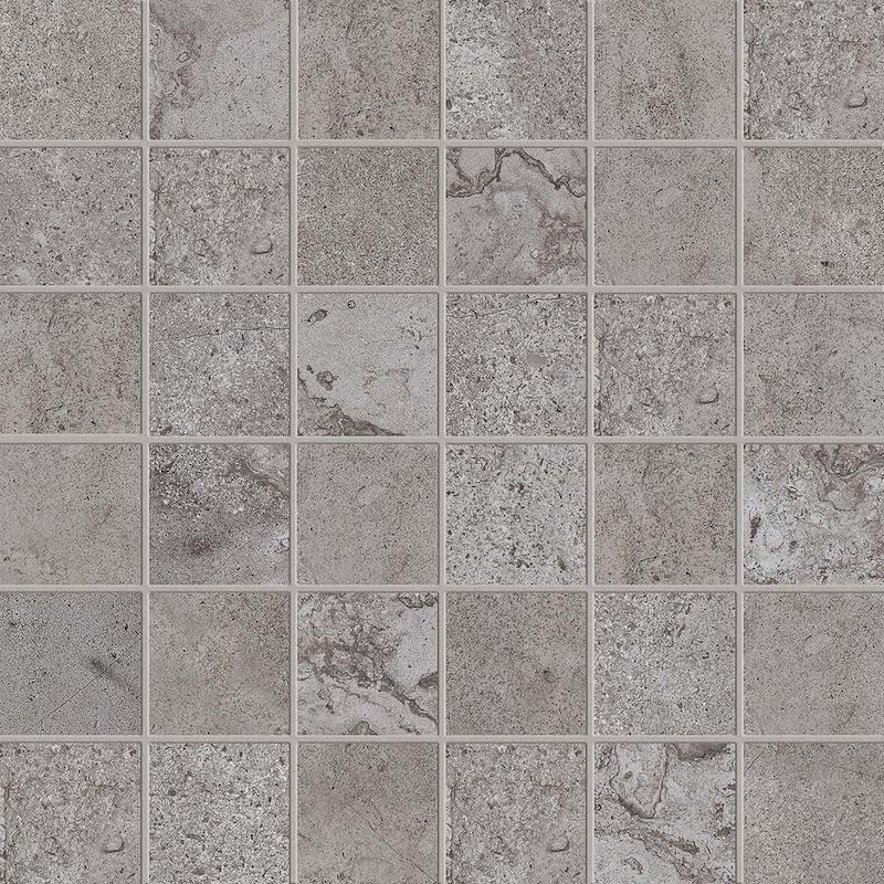 ABK ALPES RAW Mosaico Quadretti Lead  30x30 cm 8.5 mm Mate 