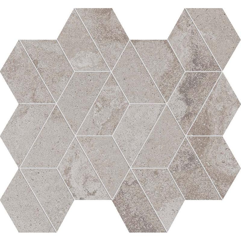 ABK ALPES WIDE Mosaico Enigma Grey  30x34 cm 7 mm Mate 