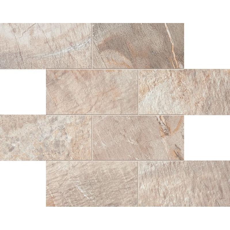 ABK FOSSIL Mosaico Muretto Stone Beige  30x30 cm 8.5 mm Mate 