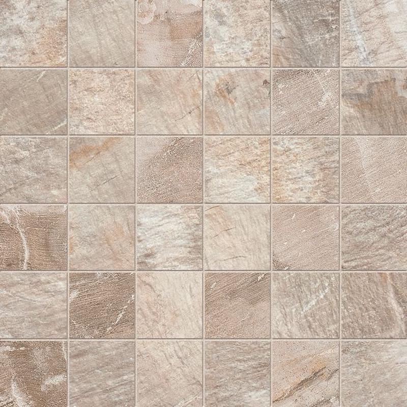 ABK FOSSIL Mosaico Quadretti Stone Beige  30x30 cm 8.5 mm Mate 