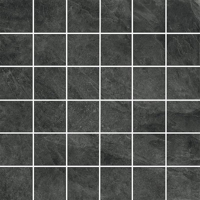 ABK MONOLITH Mosaico Quadretti Graphite  30x30 cm 8.5 mm Mate 