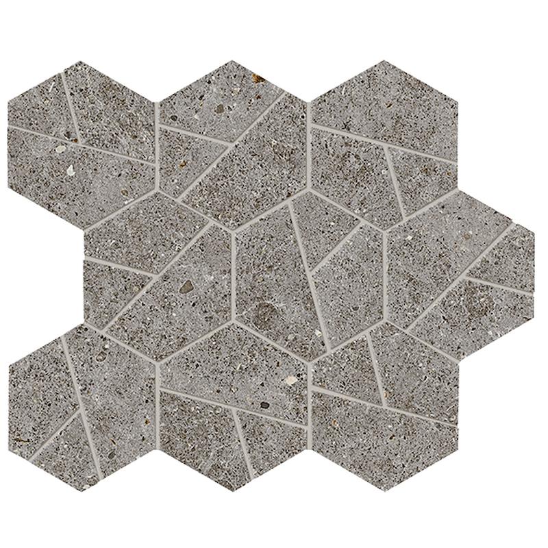 Atlas Concorde BOOST STONE SMOKE MOSAICO HEX  25x28,5 cm 8.5 mm Mate 