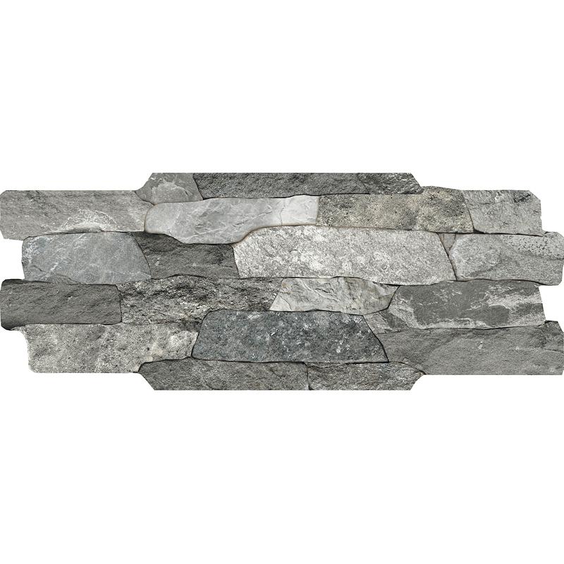 NOVABELL BRICK UP Breccia Grigio  16x40 cm 9 mm Mate 