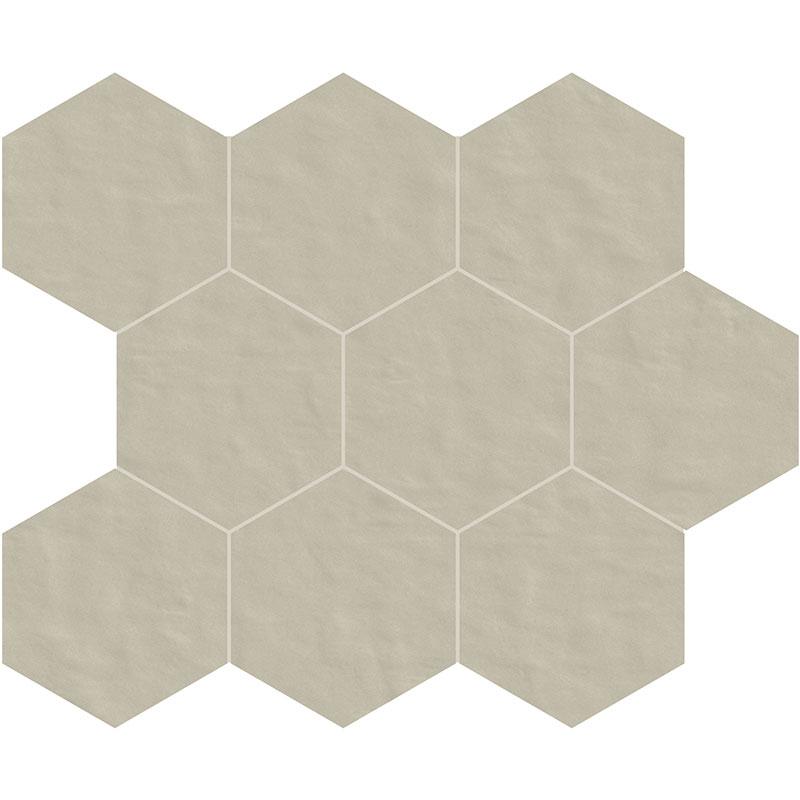 Creative Design NEUTRA 6.0 MOSAICO 02 POLVERE MOSAICO ESAGONO B  10x10 cm 6 mm Mate 