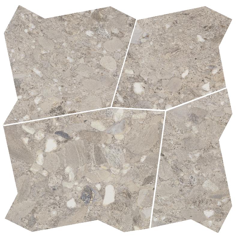 Cercom CEPPO DI GRES Palladian Mix Grigio  58x58 cm 9.5 mm Mate 