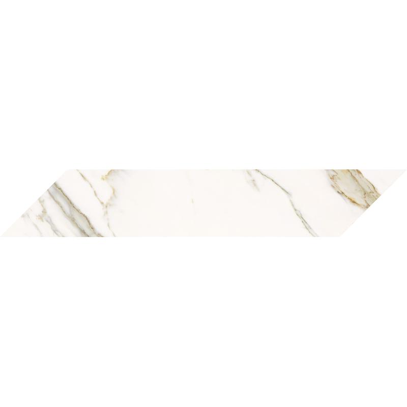 KEOPE ELEMENTS LUX Chevron DX Calacatta Statuarietto  10x60 cm 9 mm Lapeado 