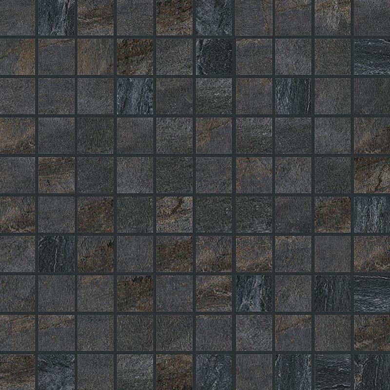 Architectural Design WALKS 1.0 Black Mosaico  30x30 cm 9 mm Mate 