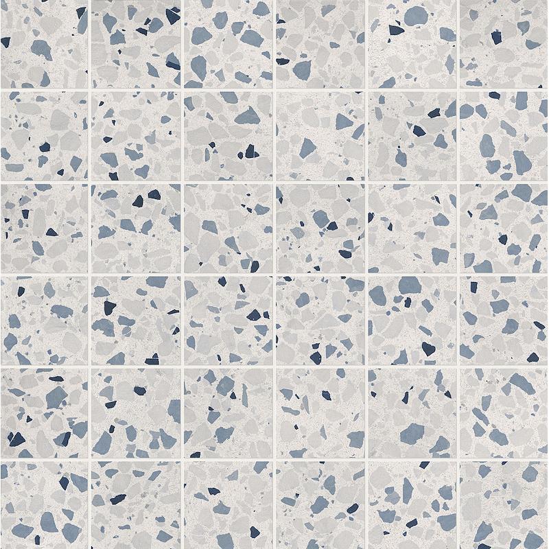 FAP GLIM Macromosaico Gemme Azzurro  30x30 cm 9 mm Mate 