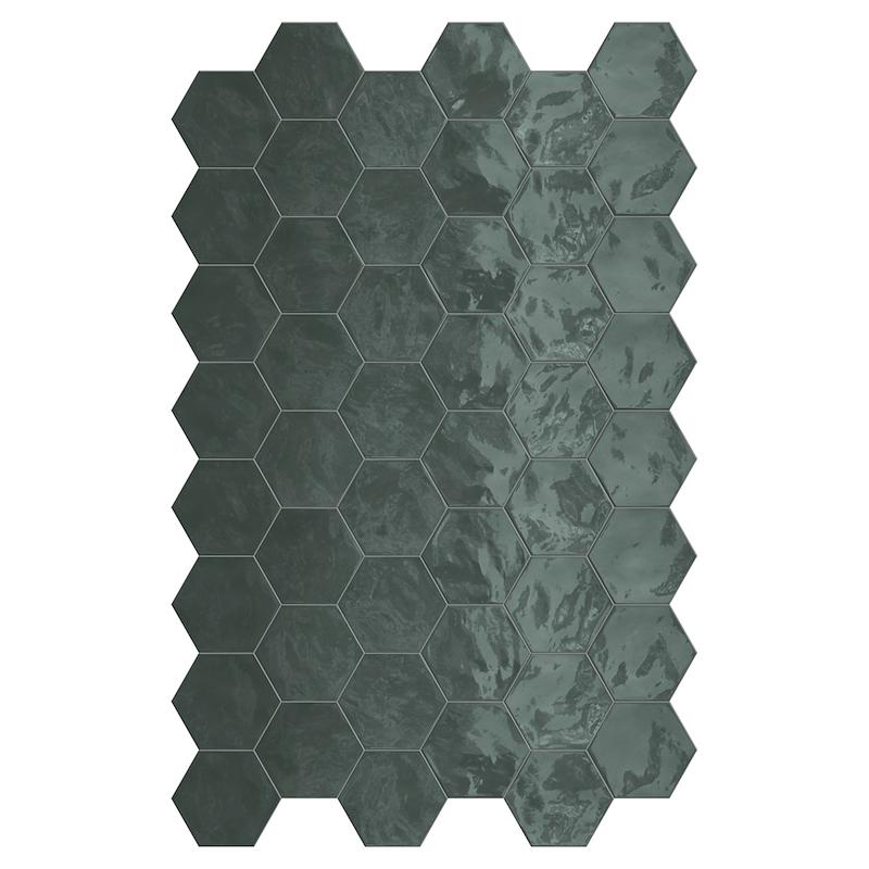 Terratinta Hexa Green Echo Wall  17,3x15 cm 10 mm Glossy 