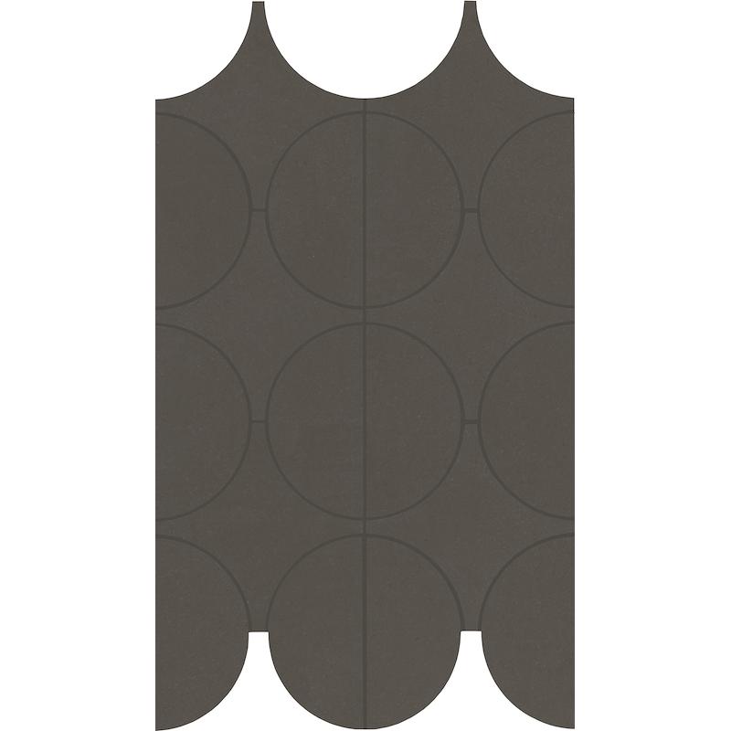 Marazzi CEMENTUM MOSAICO CARBON CERCHI  23,8x41,4 cm 10 mm Mate 