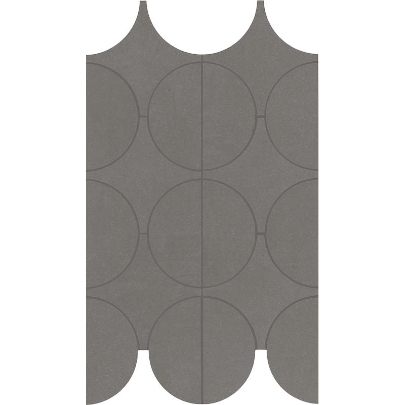 Marazzi CEMENTUM MOSAICO LEAD CERCHI  23,8x41,4 cm 10 mm Mate 