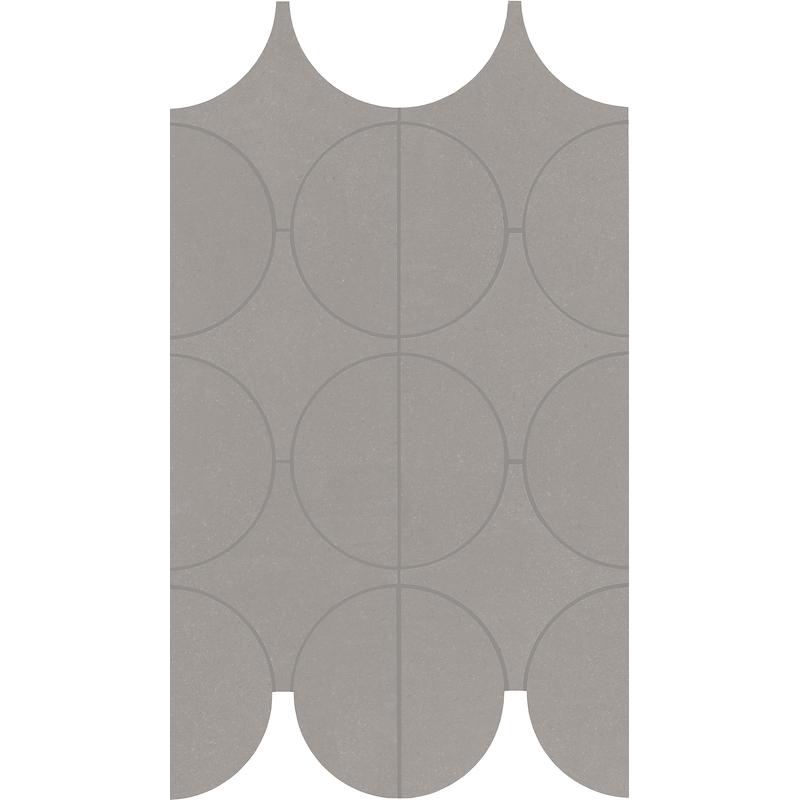 Marazzi CEMENTUM MOSAICO NICKEL CERCHI  23,8x41,4 cm 10 mm Mate 