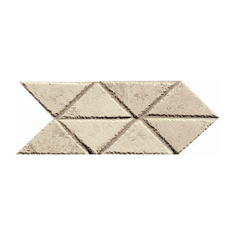 ABK PETRAIA Freccia Triangoli Almond  12,5x25 cm 8.5 mm Mate 