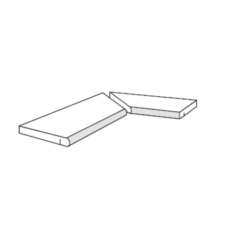 FONDOVALLE PORTLAND Composizione Gradone Toro Angolare INTERNO NODRIP JORDAN  40x80x2 cm 20 mm Grip 