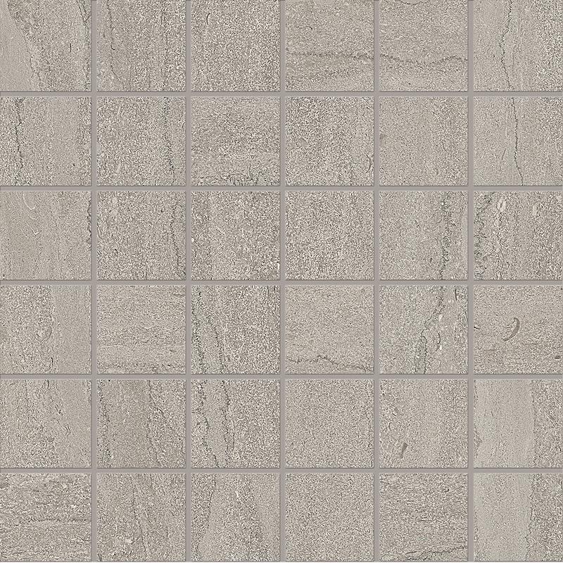 ERGON PORTLAND STONE Mosaico 5x5 Lead Vein Cut  30x30 cm 9 mm Mate 