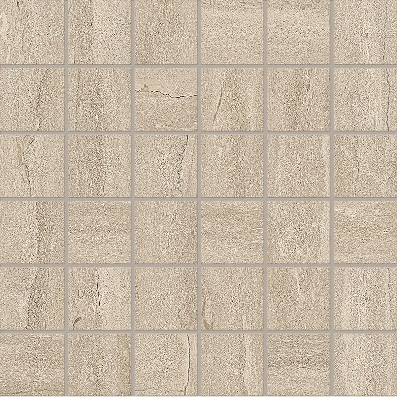 ERGON PORTLAND STONE Mosaico 5x5 Sand Vein Cut  30x30 cm 9 mm Mate 