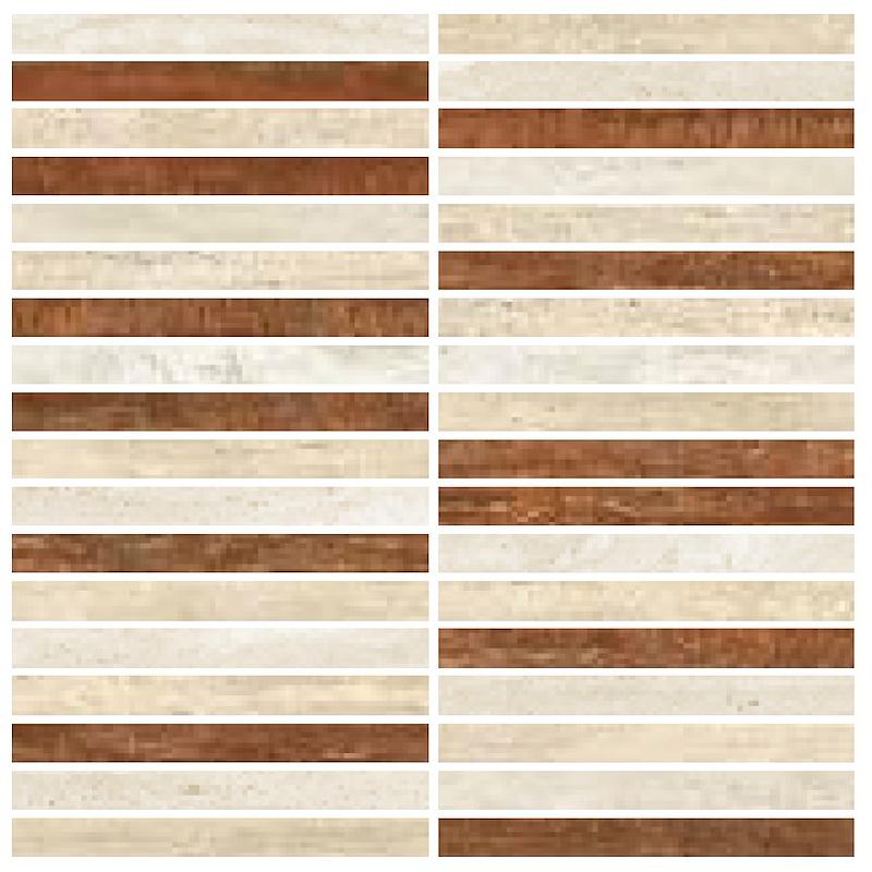 FIORANESE SENZATEMPO Mix Mosaico Bacchette  30,2x30,2 cm 9 mm Mate 