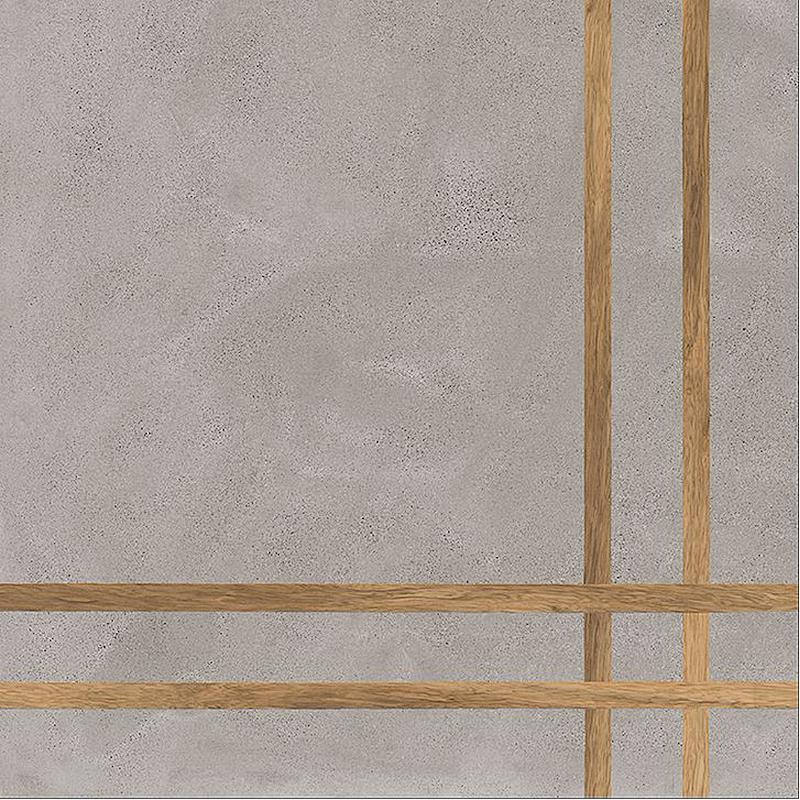 FIORANESE SFRIDO CEMENTO3 GRIGIO 4 LINES  60x60 cm 10 mm Mate 