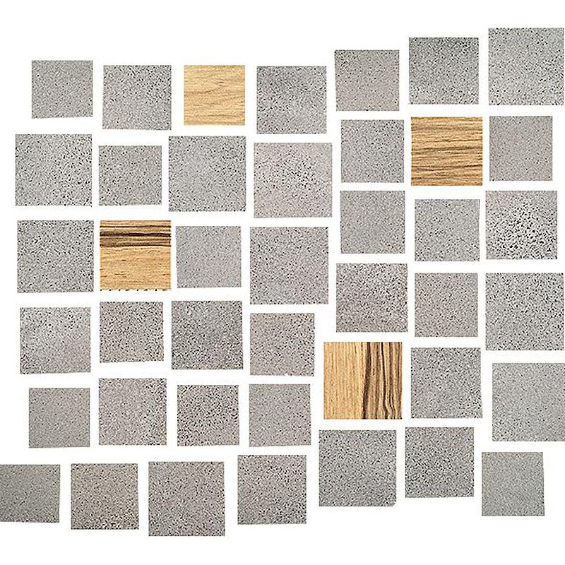 FIORANESE SFRIDO GRIGIO-NATURALE MOSAICO MINIMAXI  29,5x33,5 cm 10 mm Mate 