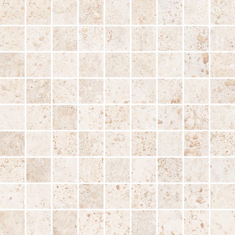 CERDOMUS Tibur Mosaico 3x3 Bianco  30x30 cm 9 mm Mate 