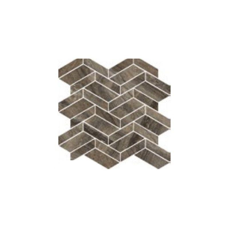 COEM TOUCHSTONE VEIN Mosaico Losanghe Brown Vein  30x30 cm 9 mm Pulido 