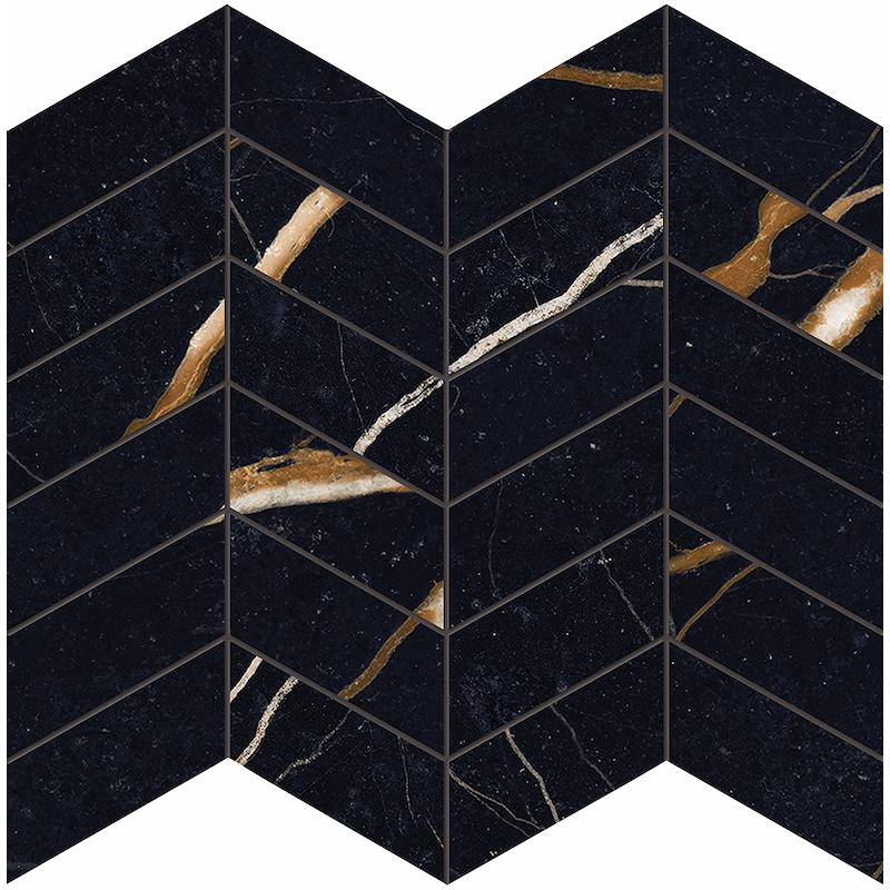 PROVENZA UNIQUE MARBLE Mosaico Arrows Sahara Noir  30x30 cm 9.5 mm Lapeado 