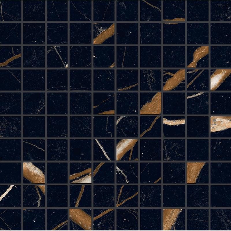 PROVENZA UNIQUE MARBLE Mosaico Sahara Noir  30x30 cm 9.5 mm Lapeado 